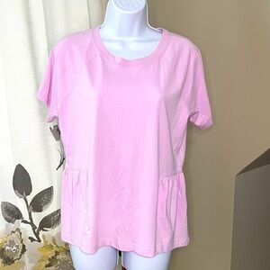 Nwt Calvin Klein Jeans Sweet Lilac Peplum T-shirt Size Medium